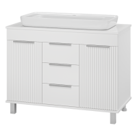 ENFIDA -100 Тумба напольная 3 ящ. белая мат. эмаль (Энфида)