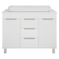 ENFIDA -100 Тумба напольная 3 ящ. белая мат. эмаль (Энфида)