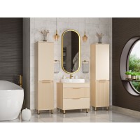 ENFIDA - 70 Тумба напольная 2 ящ. бежевая мат. эмаль (Энфида)