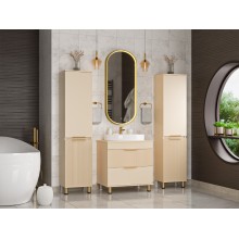 ENFIDA - 70 Тумба напольная 2 ящ. бежевая мат. эмаль (Энфида)