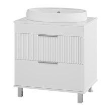 ENFIDA - 70 Тумба напольная 2 ящ. белая мат. эмаль (Энфида)