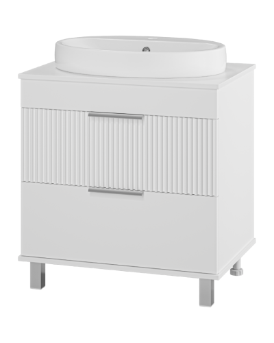 ENFIDA - 70 Тумба напольная 2 ящ. белая мат. эмаль (Энфида)