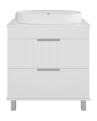 ENFIDA - 70 Тумба напольная 2 ящ. белая мат. эмаль (Энфида)