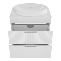 ENFIDA - 70 Тумба напольная 2 ящ. белая мат. эмаль (Энфида)