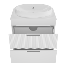 ENFIDA - 70 Тумба напольная 2 ящ. белая мат. эмаль (Энфида)