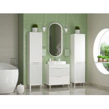 ENFIDA - 70 Тумба напольная 2 ящ. белая мат. эмаль (Энфида)