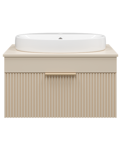 ENFIDA - 70 Тумба подвесная бежевая мат. эмаль 1 ящ.  (Энфида)