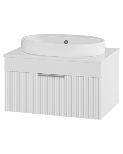 ENFIDA - 70 Тумба подвесная белая мат. эмаль 1 ящ.  (Энфида)