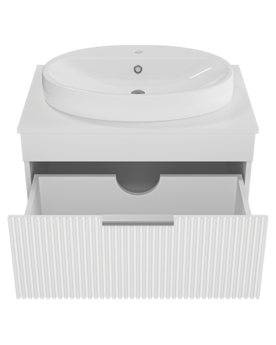 ENFIDA - 70 Тумба подвесная белая мат. эмаль 1 ящ.  (Энфида)