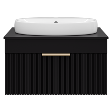 ENFIDA - 70 Тумба подвесная черная мат. эмаль 1 ящ.  (Энфида)