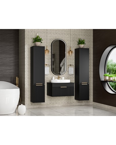 ENFIDA - 70 Тумба подвесная черная мат. эмаль 1 ящ.  (Энфида)