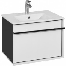Тумба под раковину Roca Aneto 60 7.8574.2.980.6 подвесная Белый глянец Черная