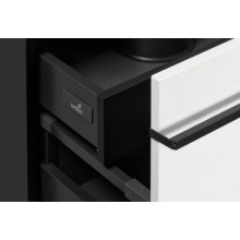 Тумба под раковину Roca Aneto 60 7.8574.2.980.6 подвесная Белый глянец Черная