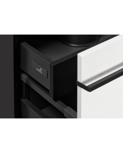 Тумба под раковину Roca Aneto 80 7.8574.3.080.6 подвесная Белый глянец Черная