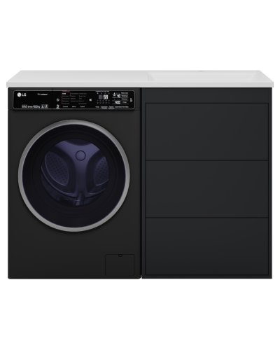 GRAFIT - 60 Тумба напольная 3 ящ. Графит под стиральную машину ПВХ