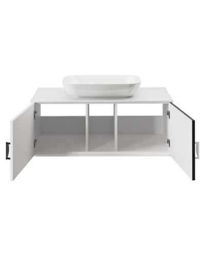 RICHARD -105 Тумба подвесная 2 дв. белый/черный