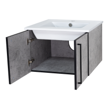 ROCK - 60 Тумба прямая подвесная светло-серый (Чикаго) ЛДСП