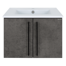 ROCK - 60 Тумба прямая подвесная темно-серый (Чикаго) ЛДСП О