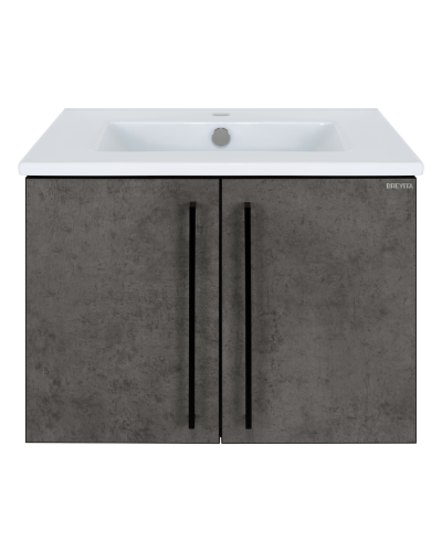 ROCK - 60 Тумба прямая подвесная темно-серый (Чикаго) ЛДСП О