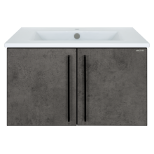 ROCK - 75 Тумба прямая подвесная темно-серый (Чикаго) ЛДСП