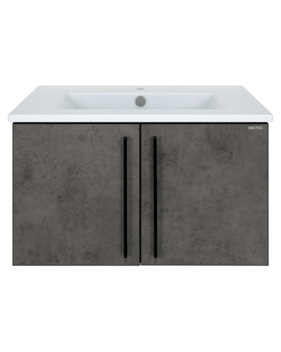 ROCK - 75 Тумба прямая подвесная темно-серый (Чикаго) ЛДСП