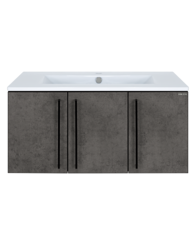 ROCK - 90 Тумба прямая подвесная темно-серый (Чикаго) ЛДСП