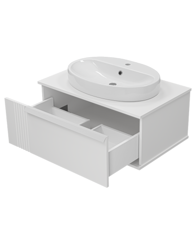 SAVOY - 80 Тумба подвесная с 1 ящ. белый