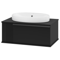 SAVOY - 80 Тумба подвесная с 1 ящ. черный