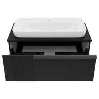 SAVOY - 90 Тумба подвесная с 1 ящ. черный