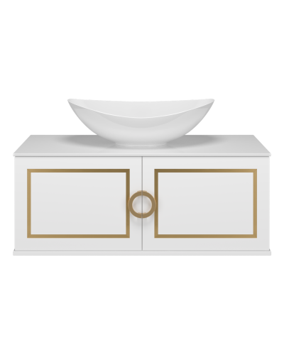 STEFFANY -105 Тумба подвесная 2 дв. с латунными вставками