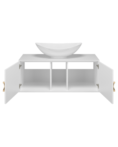 STEFFANY -105 Тумба подвесная 2 дв. с латунными вставками