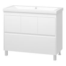 Алиса -100 тумба 1 ящ. напольная белая эмаль