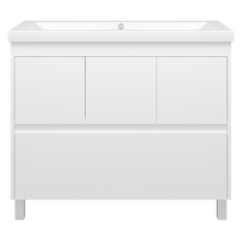 Алиса -100 тумба 1 ящ. напольная белая эмаль