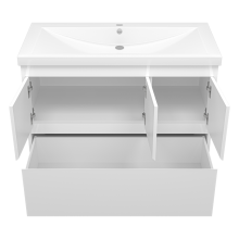 Алиса -100 тумба 1 ящ. напольная белая эмаль