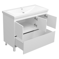 Алиса -100 тумба 1 ящ. напольная белая эмаль