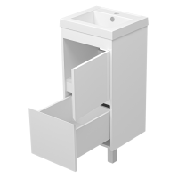 Алиса - 40 тумба 1 ящ. напольная белая эмаль