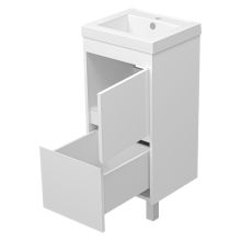 Алиса - 40 тумба 1 ящ. напольная белая эмаль