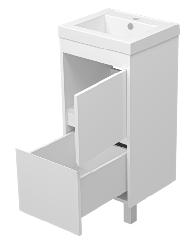 Алиса - 40 тумба 1 ящ. напольная белая эмаль