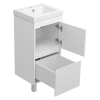 Алиса - 40 тумба 1 ящ. напольная белая эмаль