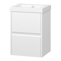 Алиса - 40 тумба 2 ящ. подвесная белая эмаль