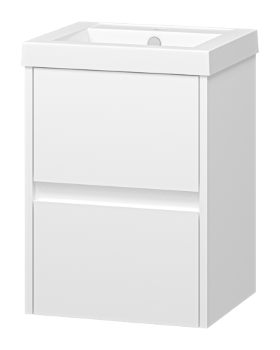 Алиса - 40 тумба 2 ящ. подвесная белая эмаль