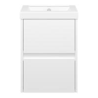 Алиса - 40 тумба 2 ящ. подвесная белая эмаль