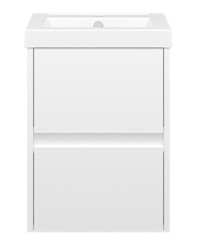 Алиса - 40 тумба 2 ящ. подвесная белая эмаль