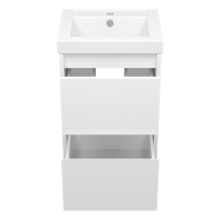 Алиса - 40 тумба 2 ящ. подвесная белая эмаль