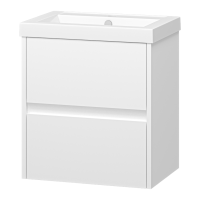 Алиса - 50 тумба 2 ящ. подвесная белая эмаль
