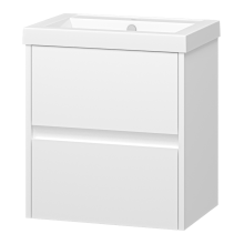 Алиса - 50 тумба 2 ящ. подвесная белая эмаль