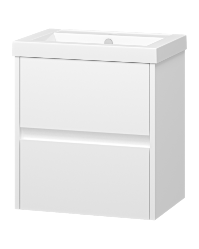 Алиса - 50 тумба 2 ящ. подвесная белая эмаль