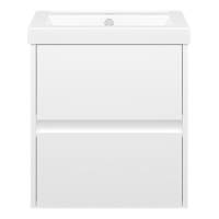 Алиса - 50 тумба 2 ящ. подвесная белая эмаль