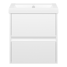 Алиса - 50 тумба 2 ящ. подвесная белая эмаль