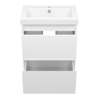 Алиса - 50 тумба 2 ящ. подвесная белая эмаль